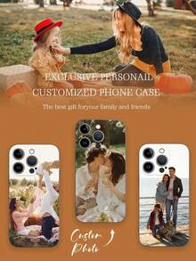 1 Customized Protective Case And 2 Silk Screen Full Screen Protective Tempered Films, Personalized Personalized Personalized Picture Phone Case, Shockproof Silicone And Printing Design, Compatible With IPhone Models