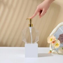 1 件 300 毫升透明六角瓶，用于洗发水、护发素和沐浴露分配器，家用浴室装饰夏季 - 無色 - 查看 4