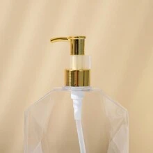1 件 300 毫升透明六角瓶，用于洗发水、护发素和沐浴露分配器，家用浴室装饰夏季 - 無色 - 查看 2