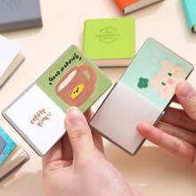 3pcs Mini Notebooks, PU Leather Cover Compact Portable Memo Pads, Creative Stress Relief Sketchbooks, Portable Blank Drawing Boards