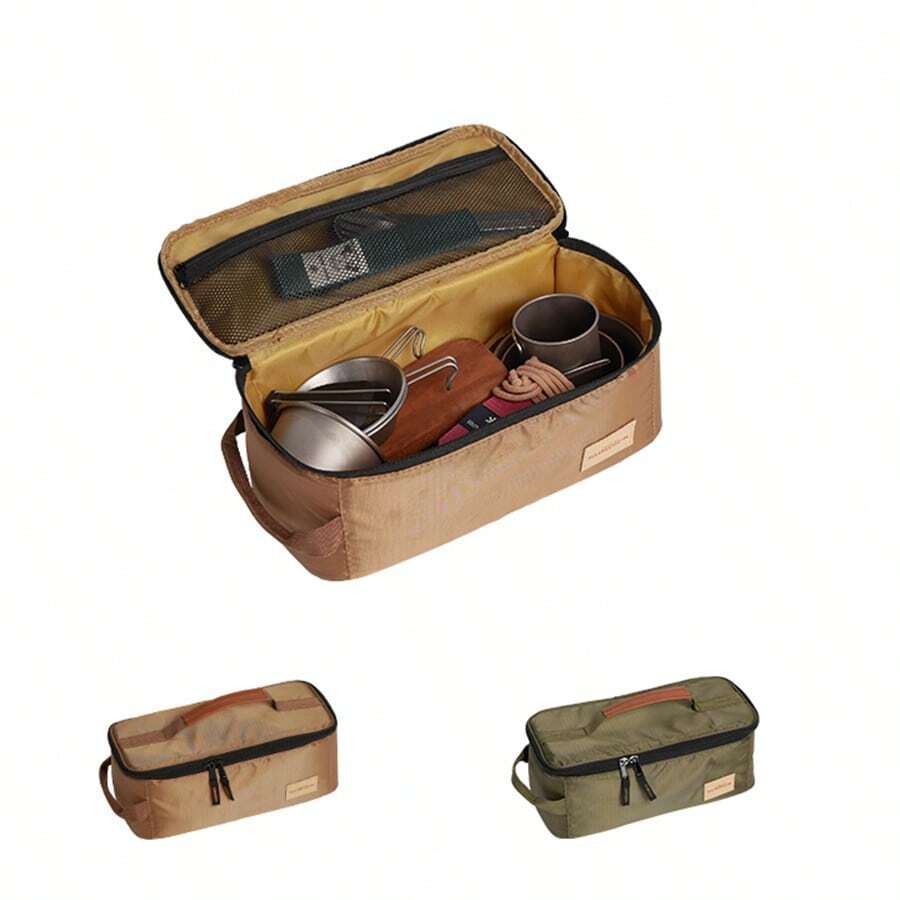 户外露营收纳袋、餐具收纳野餐袋、防水耐用手提袋