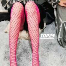 Vibrant Fishnet Stockings Multicolor Adult Sexy Fishnet Stockings - 玫紅色 - 查看 3