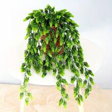 2pcs UV Resistant Artificial Hops, Vine Garland Plants, Fake Hanging Vine Hops, Artificial Hanging Plants, Used For Home Garden Decoration, Home Decoration, Wedding Party Decoration, Beer Festival Decoration - Green - View 9