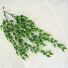 2pcs UV Resistant Artificial Hops, Vine Garland Plants, Fake Hanging Vine Hops, Artificial Hanging Plants, Used For Home Garden Decoration, Home Decoration, Wedding Party Decoration, Beer Festival Decoration - Green - View 5