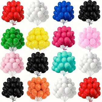 30pcs 5-Inch Latex Balloons, Solid Color, For Birthday, Wedding, Party, Home Gathering, Graduation Ceremony, Anniversary, Festival Decorations, Christmas