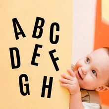 6 Sheets Black Letters For Bulletin Board, Alphabet Sticker Letter For Craft Door Car Decor, Self Adhesive Large Letter Stickers For DIY Water Bottle Home Classroon Decoration - Multicolor - View 5