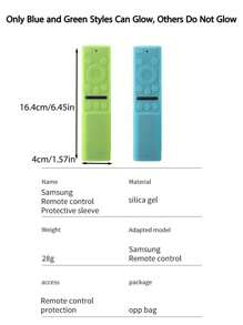 1Pc Luminous TV Remote Cover, Universal Full Shell Compatible With BN59-01358D/B 01357F/A 01363A Models, Anti-Slip, Shockproof, Waterproof, With Lanyard(Only Blue And Green Styles Can Glow, Others Do Not Glow) - Multicolor - View 11