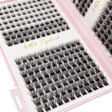 384pcs Individual Lashes Eyelash Book Clusters Extensions False Eyelash DIY At Home Cluster Eyelash Extensions Makeup Lash Clusters,Eye Lash Clusters,Individual Eyelashes,Lashes,Fake Lashes