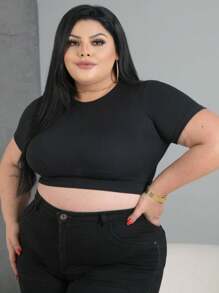 Kit 5 Blusinhas Cropped Manga curta AnaRuga