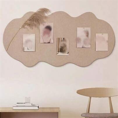 1pc Decorative Multi-Function Asymmetric Shaped Memo Board Wall Sticker Back To School, Cork Board, Pin Board, Vision Board