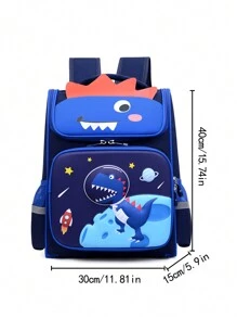 Mochila para niños con diseño de dinosaurio de caricatura lindo y de moda nueva - Ver 2