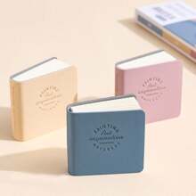 3pcs Mini Notebooks, PU Leather Cover Compact Portable Memo Pads, Creative Stress Relief Sketchbooks, Portable Blank Drawing Boards