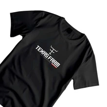 TexasFarm Men's T-Shirt Country Fashion Rodeo Pawn - màu đen - Xem 2