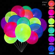 165 件彩虹气球拱门花环套装，带紫外线荧光气球，夜光派对，让我们一起发光生日婚礼回到 80 年代 90 年代迪斯科派对装饰，圣诞节 - 1 - 查看 11