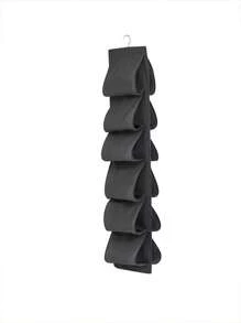 1 Piece Set Door Shoe Storage Box Hanging Wardrobe Stand Clothes Hanger Storage Bag Rack With 12 Large Mesh Pockets, Simple And Convenient, Very Suitable For Home Use - Multicolor - View 12