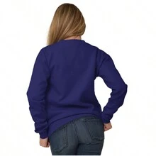 Brunch Before Burpees Funny Workout Women Crewneck Sweatshirt - Purple - View 2