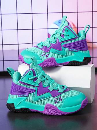 Children's Outdoor Sport Shoes Boys' Basketball Shoes, Breathable And Wear-Resistant, Multiple Colors Available