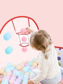 1 Pieza Tienda De Juegos Para Niños De 1.2m Con Piscina Deportiva Interior Para Baloncesto,Tienda De Campaña Con Cerca De Piscina De Baloncesto De 1.2 M Para Piscina De Juguete Para Bebés Interior/exterior,Parque Infantil Plegable Para Bebés, Juegos Indoors Y Al Aire Libre, Juguete De Fiesta (bolas No Incluidas) - Multicolor - Ver 4