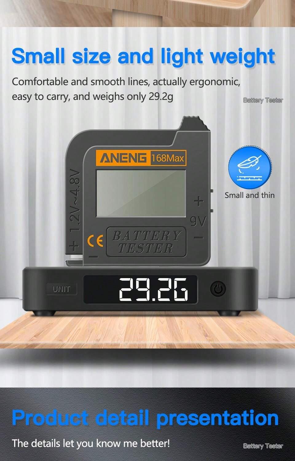 ANENG ANENG 168Max Digital Lithium Battery Tester Capacity Universal