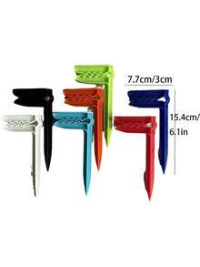 Pinzas para toalla de playa para exteriores - Estacas de anclaje para exteriores, pinzas/estacas de anclaje para toalla de playa/manta de picnic - Sujetan con  toallas y sábanas para camping y viajes a la playa - Multicolor - Ver 2