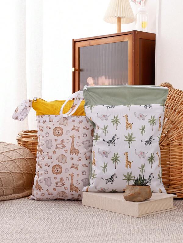 Applicable To 14+ Age Group Waterproof Diaper Bag , Wet Dry Bag For Swimsuits, Wet Clothes, Travel, Beach, Pool, Gym, Reusable Washable Storage Bag