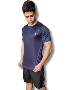 Kit 5 Men's Dry Fit T-Shirt Gym Casual Training Sports Exercise Running - Nhiều màu - Xem 3