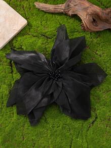 1pc Women's Fashion Versatile Gauze Pointed Petal Brooch, Suitable For Daily, Party And Occasion Wear