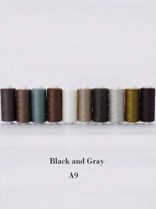 Thread For Sewing Polyester All-Purpose Sewing Threads 10 Colors 400Yards Sewing Thread Machine And Hand Stitching Dark Blue, Light Blue, Navy Blue(Various Options) - Multicolor - View 15