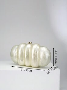 Casafun Prom New Chain Crossbody Evening Bag Acrylic Banquet Wedding Party Clutch Shoulder Women's Wallet Designer Luxury Bag Handbags - Apricot - View 5