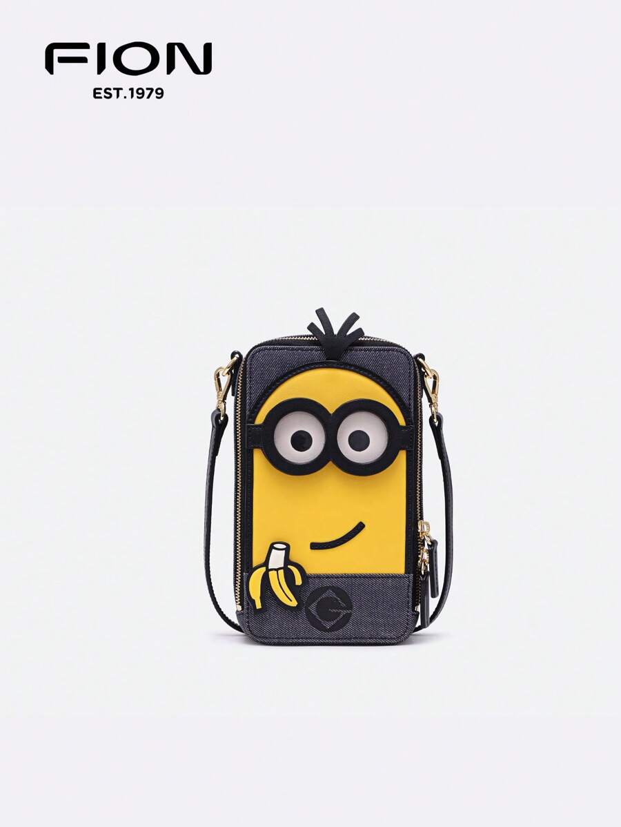 Missoni Kevin And Banana Mobile Phone Bag Fashion Nano Bag Women Mini Crossbody Shoulder Bag FAAFIZE009 - Yellow - View 1