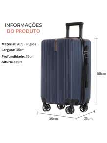 STAR SHOP Onboard Travel Suitcase 10kg Small Rigid 360° Anac Bag - Màu xanh lam - Xem 9