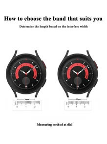 1 条 Crazy Horse 粒面硅胶皮革磁性表带，兼容华为//Garmin/Amazfit，适合 20 毫米/22 毫米手表 - 黑色 - 查看 4