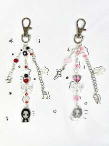 Nana Keychains - Black and White - View 3