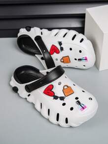 Women's Hand Made Hollow Out 3D Flower Heart Slip On Sandals - Elegant, Versatile, Breathable, Suitable For Outdoor Walking, Beach, Fashion All Seasons Spring, Summer, Fall - White - View 7