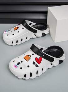 Women's Hand Made Hollow Out 3D Flower Heart Slip On Sandals - Elegant, Versatile, Breathable, Suitable For Outdoor Walking, Beach, Fashion All Seasons Spring, Summer, Fall - White - View 6