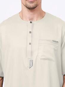 AL HARAMAIN Muslim  Prayer Robe For Men - Apricot - View 6