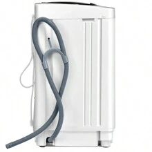 Portable Full-Automatic Washing Machine Top Load 3.5kg Multifunctional 2 In 1 Laundry Washer/Spinner W/Drain Pump And Long Hose - White - View 6