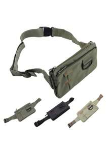 1pc Comfortable Waist Bag - Durable Outdoor Design For Travel, Hiking, Or Adventure - Perfect Fanny Pack Style(Random Letter Colors) - Multicolor - View 4