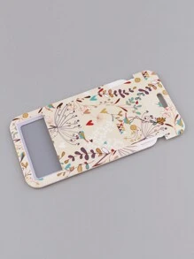 1 Set mit Blumen- und Pflanzenmuster Lanyard + Ausweishalter Kombination, Ausweishalter für Personalausweis, Arbeitsausweis, Arzt, Krankenschwester, Brustkartenhalter, Lehrer Lanyard, Schlüsselband, Ausweiskordel, einzeln oder kombiniert verwendbar, Schulmaterial, Schulbeginn