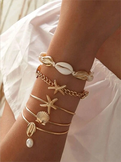 2件套经典黑、白、绿三叶草手链套装