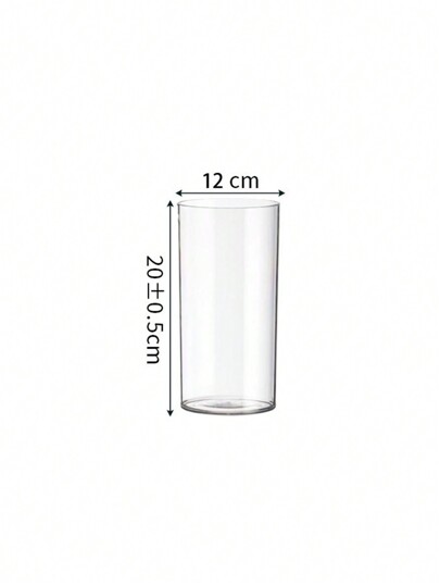 Plastic Transparent Flower Vase, High Transparency Imitation Glass Bucket, Shop Soaking Hydroculture Large Hydroponic Plants, Acrylic Vase Birthday Graduation Home Room view 3