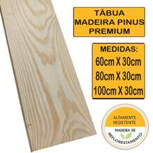 Pine Wood Board Shelf 60x30 Bookcase Table Decoration - Nhiều màu - Xem 1