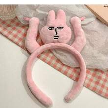 Băng đô hoạt hình thỏ hồng dễ thương mới, vòng tóc vui nhộn, trang trí trán, polyester, phụ kiện Halloween màu hồng cho mọi mùa - Nhiều màu - Xem 6