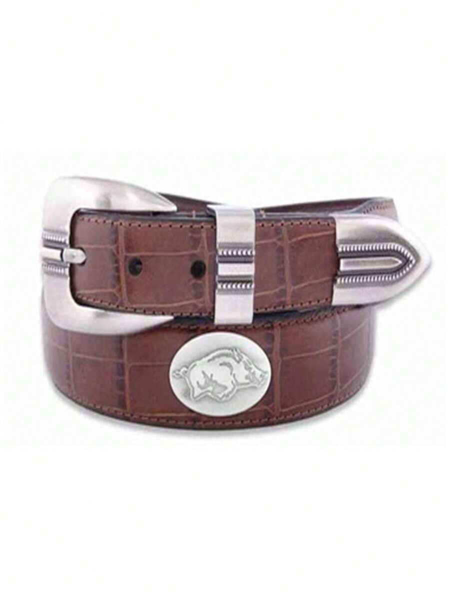 ZeppelinProducts UAR BBLPS BLK 32 Arkansas Concho Two Tone Leather Belt  32 Waist