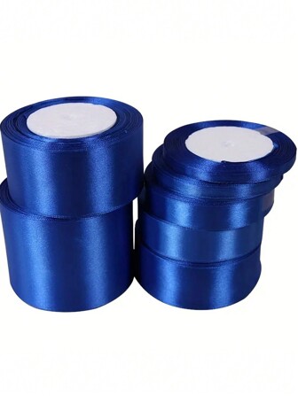 1 条皇家蓝丝带手工 DIY 玫瑰花丝带 22 米长涤纶织带包装织带、家居装饰、场景装饰、主题派对装饰、返校情人节