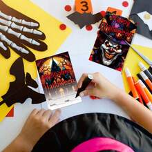8pcs Halloween Party Invitation Cards, Horror Vampire Theme Greeting Cards For Party Event - Multicolor - View 4