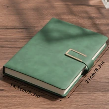 200-Page Vintage A5 Leather Bound Notebook With Personalized Soft Cover And Bookmark - Ideal For Business Meetings And College Life Back To School