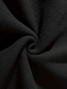 Bald Bust Struggle Sweatshirt (FRONT) Round Collar Men's Women's Flannel Coat Unisex Cold Winter Cotton Blouse - màu đen - Xem 4