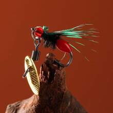 For Bass And Trout  Fishing Lures With Spinning Blades, Bionic Fly Fishing Lures With Hooks - Multicolor - View 3