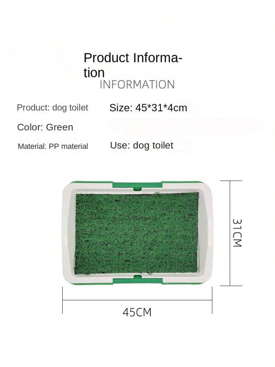 3Layer Potty Patch Pet Toilet Mat, Indoor Flat Grid Grass Lawn Puppy